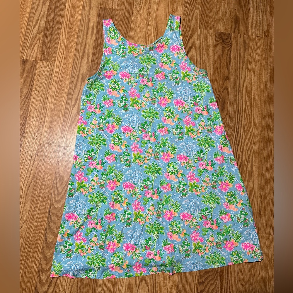 Lilly Pulitzer Floral Dress in Blue and Pink